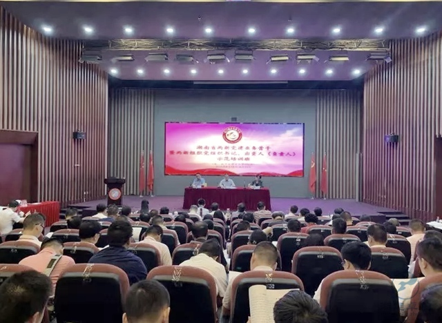 湖南省委組織部（兩新工委）組織的全省兩新黨建業務骨干暨兩新組織（非公有制經濟組織和社會組織）黨組織書記、出資人（負責人）示范培訓班
